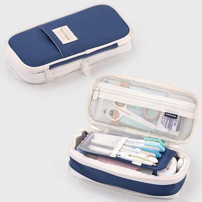 Pencil Case For Study Color Matching Large Capacity Pencil Bag