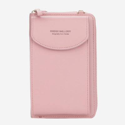 Large Capacity Elegant Long Crossbody Wallet With Phone Position