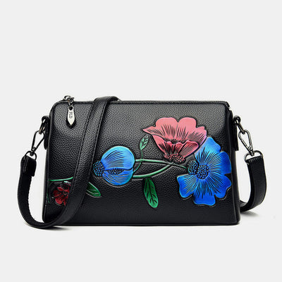 2 Way-Use Large Capacity Embroidery Elegant Crossbody Bag