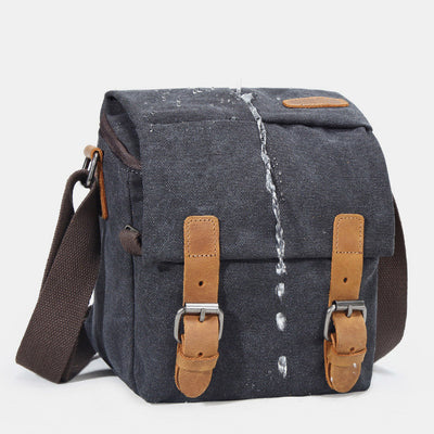 Unisex Waterproof Waxed Canvas DSLR/SLR Bag Case Compact Camera Bag