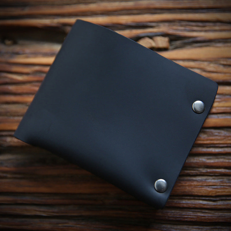 Vintage  Rivet Genuine Leather Wallet