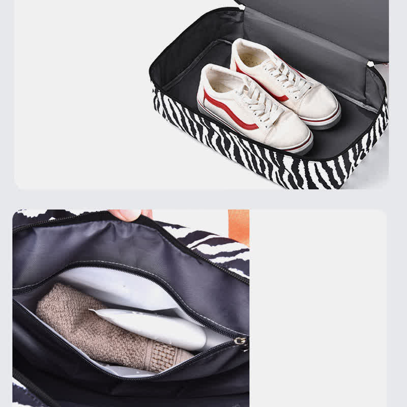 Duffel Bag for Women Sports Handbag with Wet Pocket Shoe Compartment