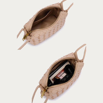 Crossbody Bag For Women Knitted Plaid Pattern Phone Bag