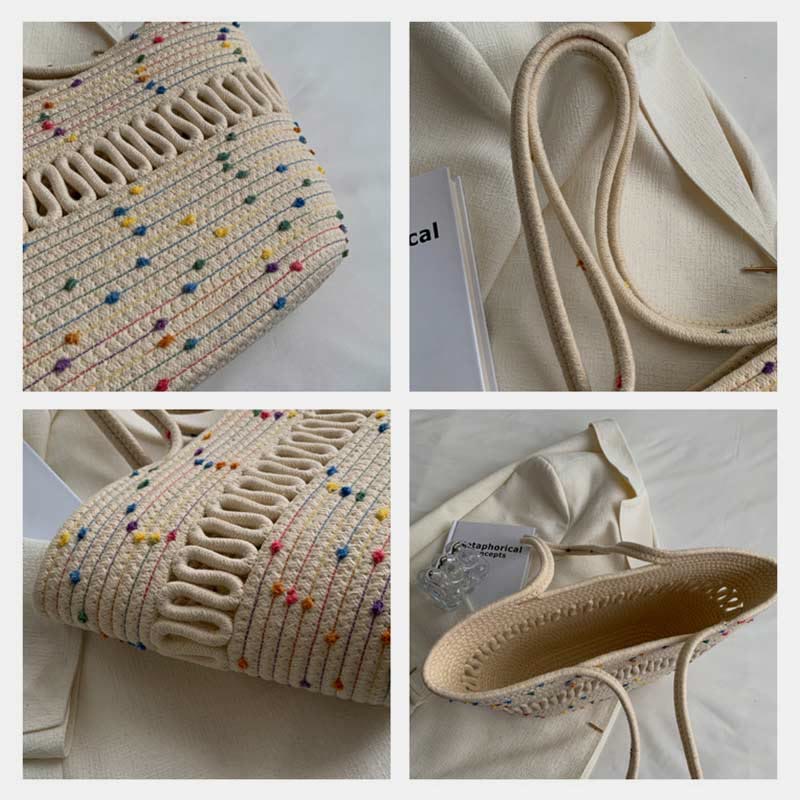 Tote Bag for Women Large Capacity Straw Beach Shoulder Bag