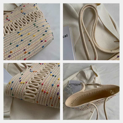 Tote Bag for Women Large Capacity Straw Beach Shoulder Bag