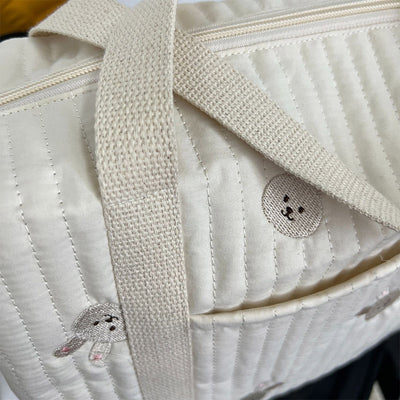 Diaper Bag Tote Soft Cotton Mommy Shoulder Bag Handbag Baby Bag