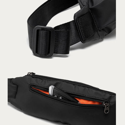 Sling Bag For Men Slim Lightweight Oxford Chest Phone Bag