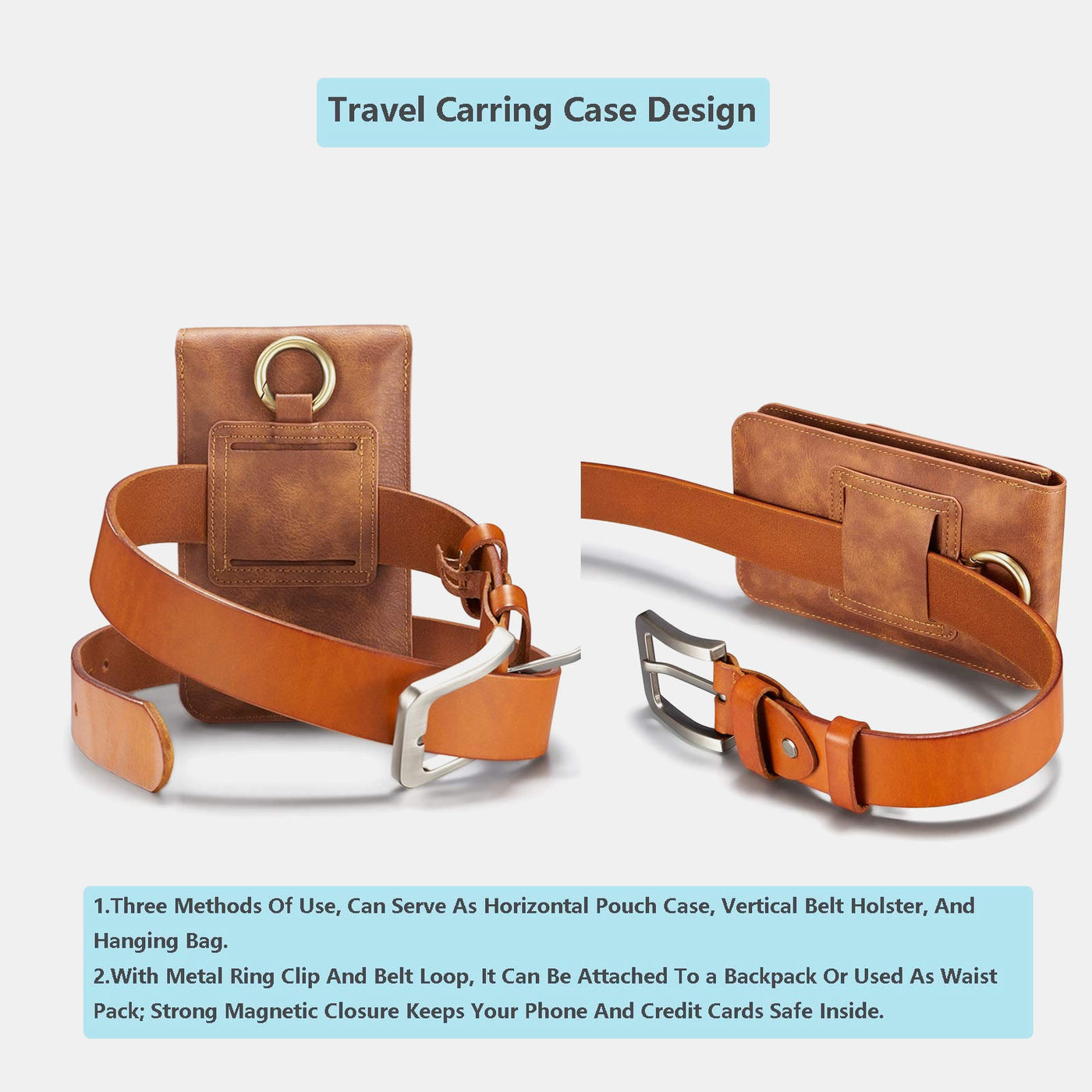 Multifunctional Retro Large Phone Bag Waist Bag