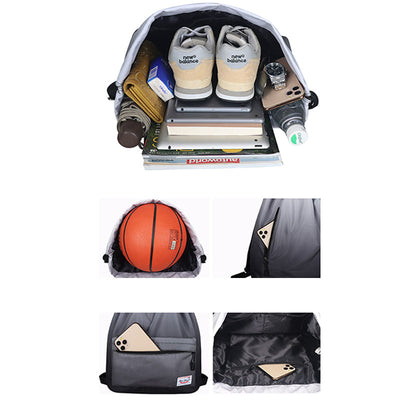 Large Capacity Waterproof Drawstring Nylon Backpack for Sport Swimming Yoga