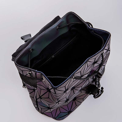 Geometric Luminous Backpack Reflective Bag