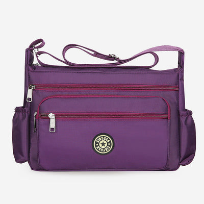Waterproof Multi-Pocket Printed Crossbody Bag