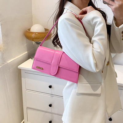 Shoulder Bag For Women Solid Color Square Elegant Dating Bag