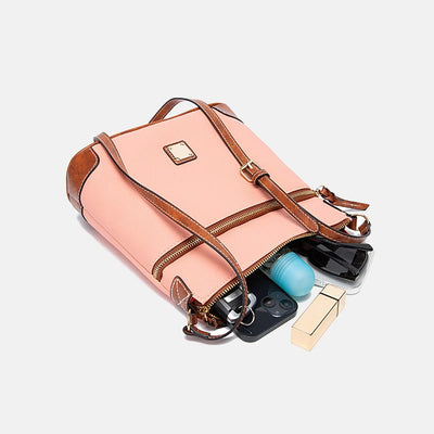 Crossbody Bag For Women Lychee Grain Texture Multi-color Leather Bag