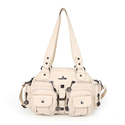 Solid Color Fashion Dumplings Messenger Bag