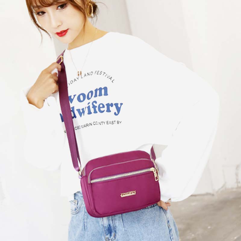 Super Large Capacity Multi-Compartment Waterproof Casual Crossbody Bag