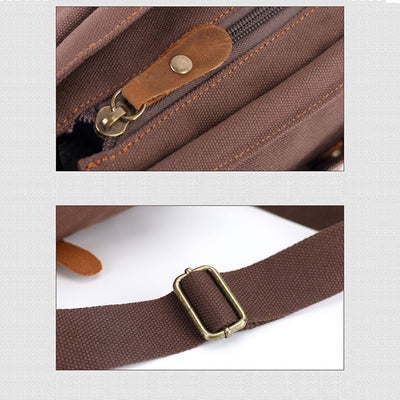 Vintage Large Capacity Canvas Messenger Bag