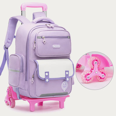 Backpack For Kids Spine Protection Breathable Large Rolling Schoolbag
