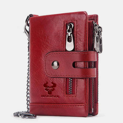 RFID Multifunctional Large Capacity Genuine Leather Wallet