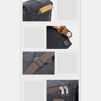 Unisex Waterproof Waxed Canvas DSLR/SLR Bag Case Compact Camera Bag