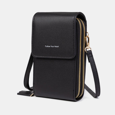 Multi-Compartment Phone Bag With Clear Window