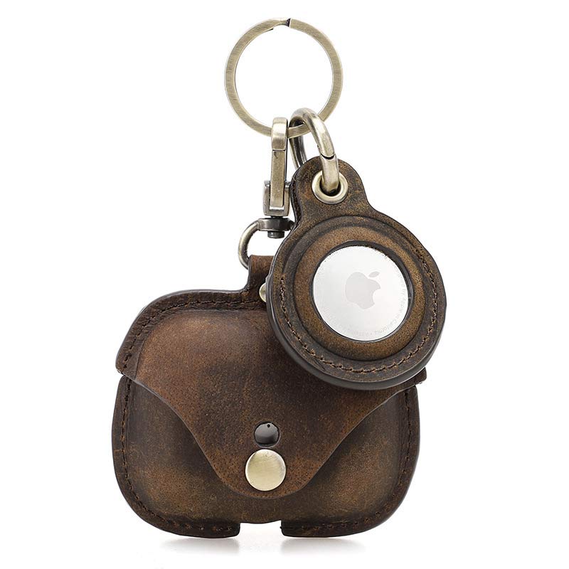 Airpods Pro Leather Case with Airtag Holder