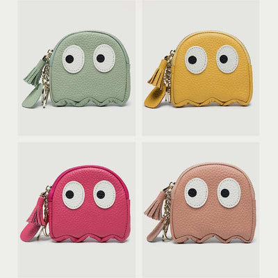 Cute Coin Purse for Women Girls Genuine Leather Change Pouch Wallet