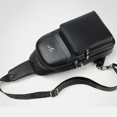 Multipurpose Sling Bag Waterproof Soft Crossbody Backpack with USB Charger Port