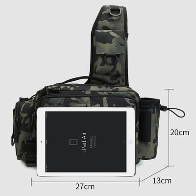 Multifunctional Large Capacity Waterproof Fishing Hiking Waist Bag Crossbody Bag