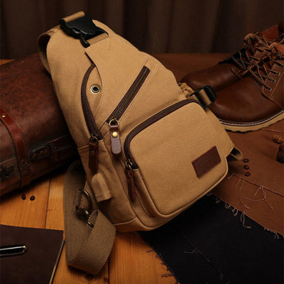 Sling Bag For Men Casual Travel Outdoor Hiking Crossbody Daypack