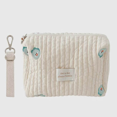 Embroidery Cotton Baby Diaper Bag Organizer Pouch Travel Mommy Bag