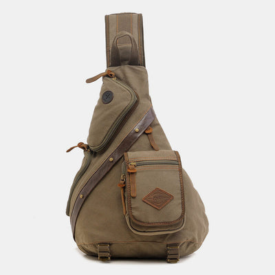 Large Capacity Retro Sling Bag Messenger Bag