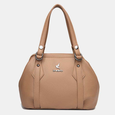 Shoulder Bag for Women Vegan Leather Tote Handbag with Zipper Closure