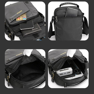 Crossbody Bag For Men Casual Daily Commute Waterproof Nylon Bag