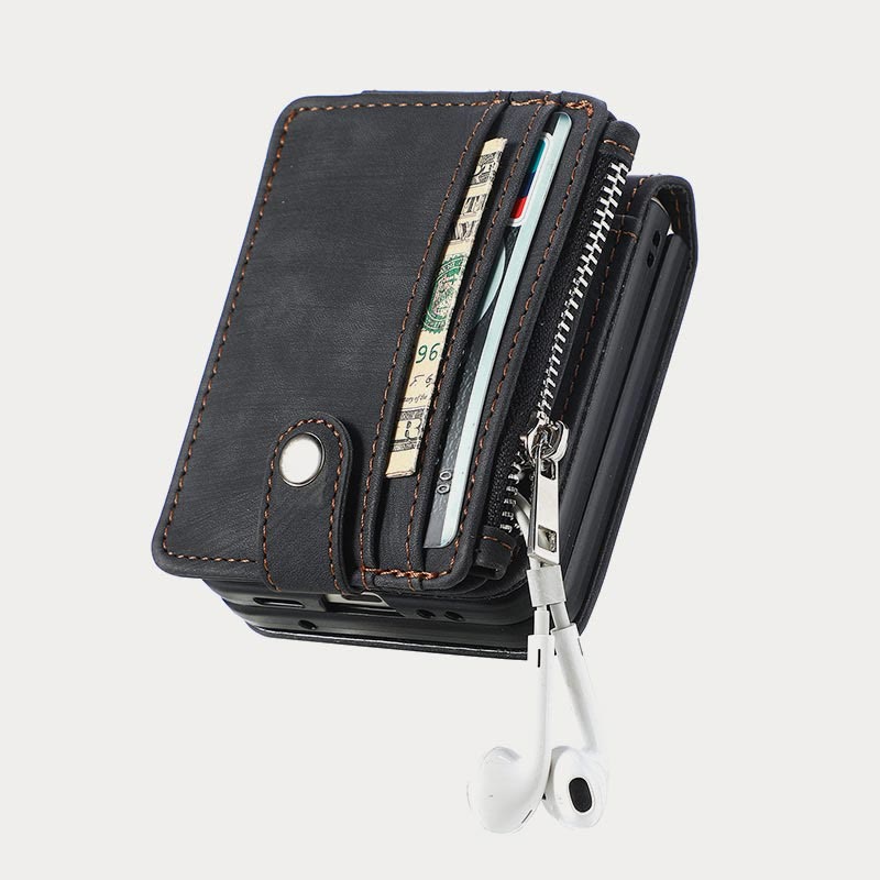 Phone Case For Z Flip 6 / Z Flip 5 2-In-1 Detachable Samll Wallet