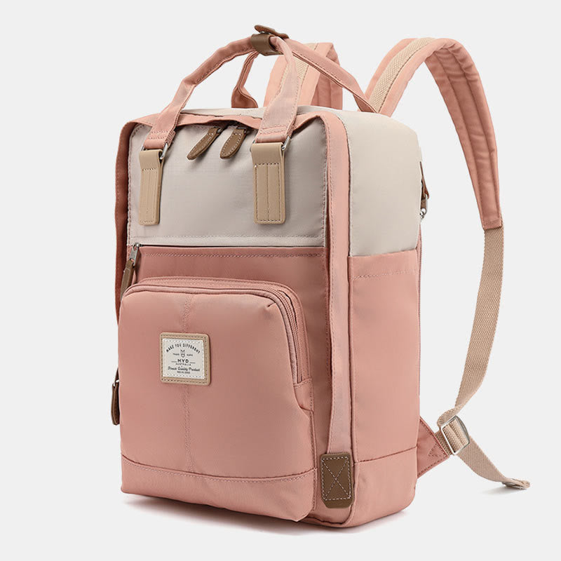 Backpack For Teenage Students Simple Lightweight Multi Pockets Computer Daypack