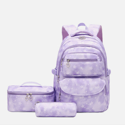 Backpack for Teen Girls 3Pcs School Bag Set with Lunch bag Pencil Bags