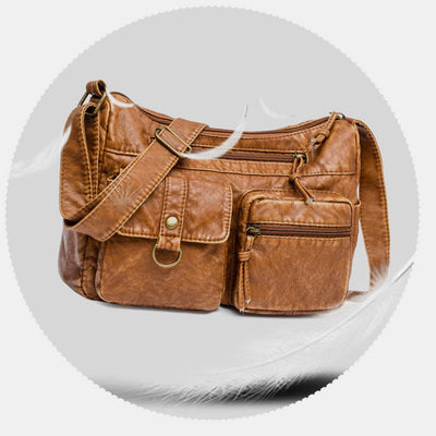 Multi-Pocket Large Capacity Vintage Crossbody Bag