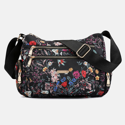 Lightweight Flower Printed Crossbody Bag