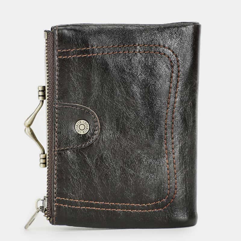 Women RFID Blocking Wallet Large Capacity Multi-Slot Leather Card Holder