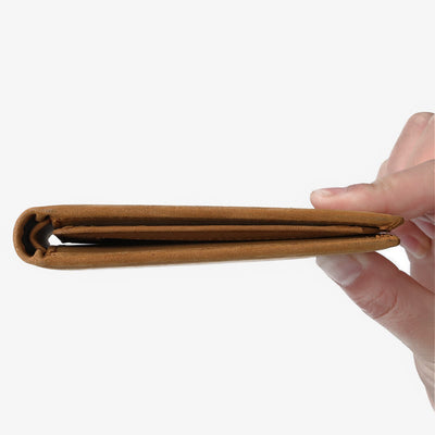 Thin Wallet For Family Laser Inscription Leather Purse Gift