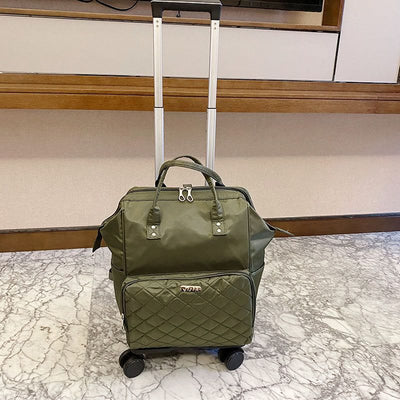 Detachable Travel Backpack Pull Rod Duffel Bag For Women Men