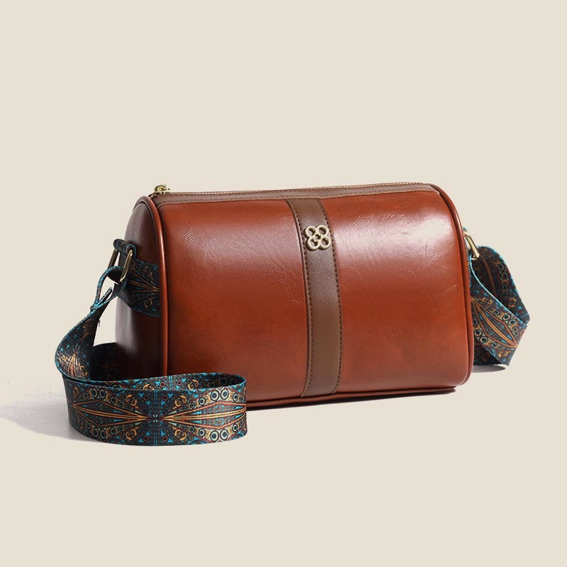 Crossbody Bag For Women Soft Wax Leather Vintage Casual Shoulder Bag