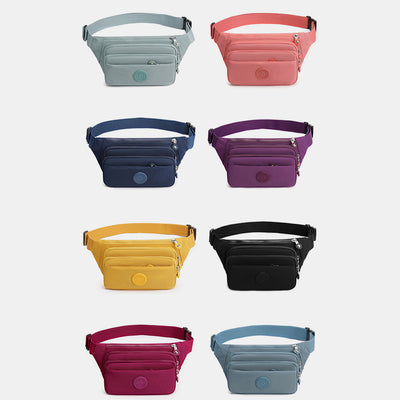 Multi Pocket Lightweight Crossbody Adjustable Waist Pack Phone Bag