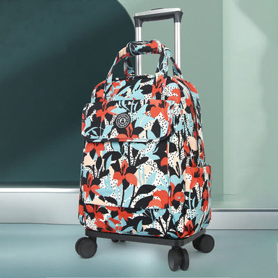 20inch Detachable Rolling Backpack Portable Travel Shopping Daypack