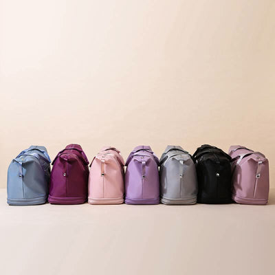 Women Double Expansion Travel Bag Large Lightweight Oxford Duffel Bag