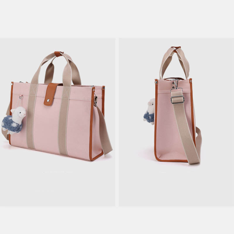 Multi-Slot Tote Bag Large Capacity Handbag for New Mom Shoping Beach Travel Purse