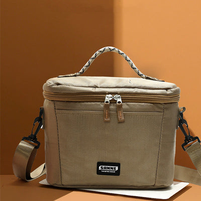 Small Cooler Bag For Picnic Work Oxford Crossbody Lunch Bag