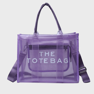 Tote Bag For Women Large Capacity Transparent PVC Crossbody Beach Bag