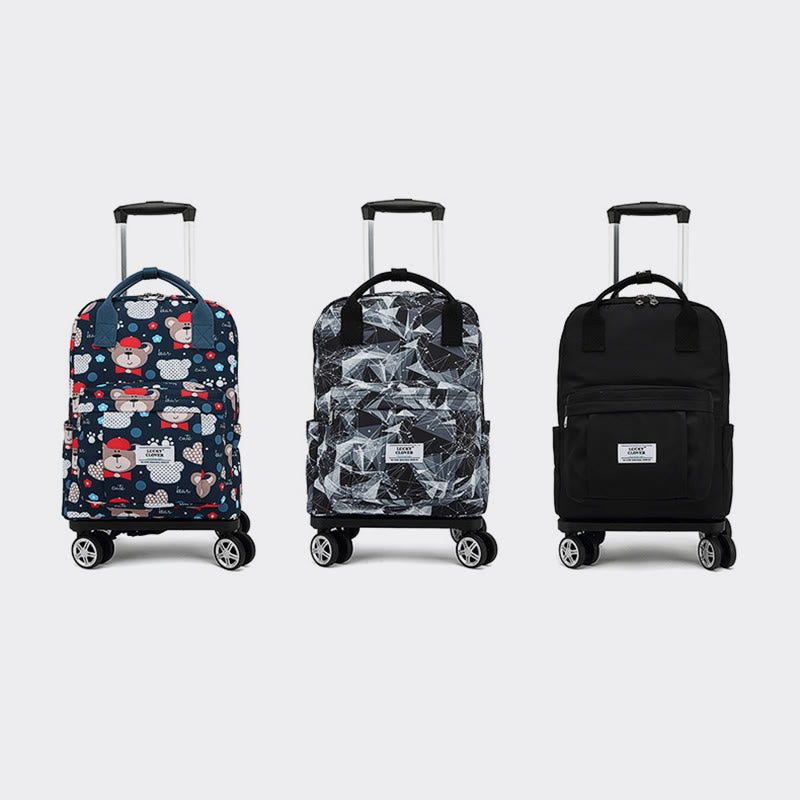 Tote Bag For Travel Waterproof Pull Rod Bag Folding Backpack