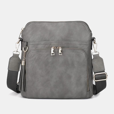 Crossbody Bag for Women Multi-Pocket Soft Leather Shoulder Purse with Card Slots
